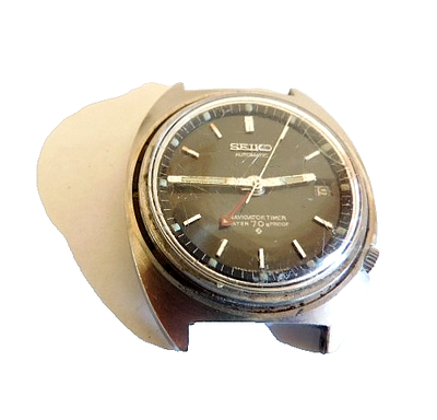 GENUINE SEIKO 6117 WATCH NAVIGATOR TIMER 6117-8000 BEZEL MISSING