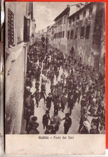 CARTOLINA  GUBBIO  FP  VIAGGIATA  1935  FESTA  DEI CERI  OCCASIONE