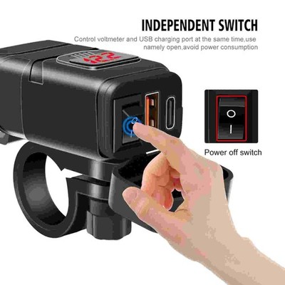 USB für motorrad Ladegerät mit Mehrfachschutz Überspannungskurzschluss etc