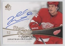 2011-12 SP Authentic Sign of the Times Jonathan Ericsson #SOT-JE Auto 10r6