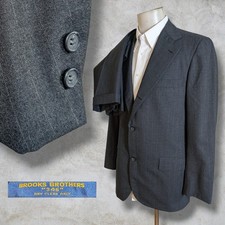 Brooks Brothers 2 Piece Suit Mens 42R Gray St...