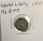 1850-P Philadelphia Seated Liberty Silver 1/2 Half Dime
