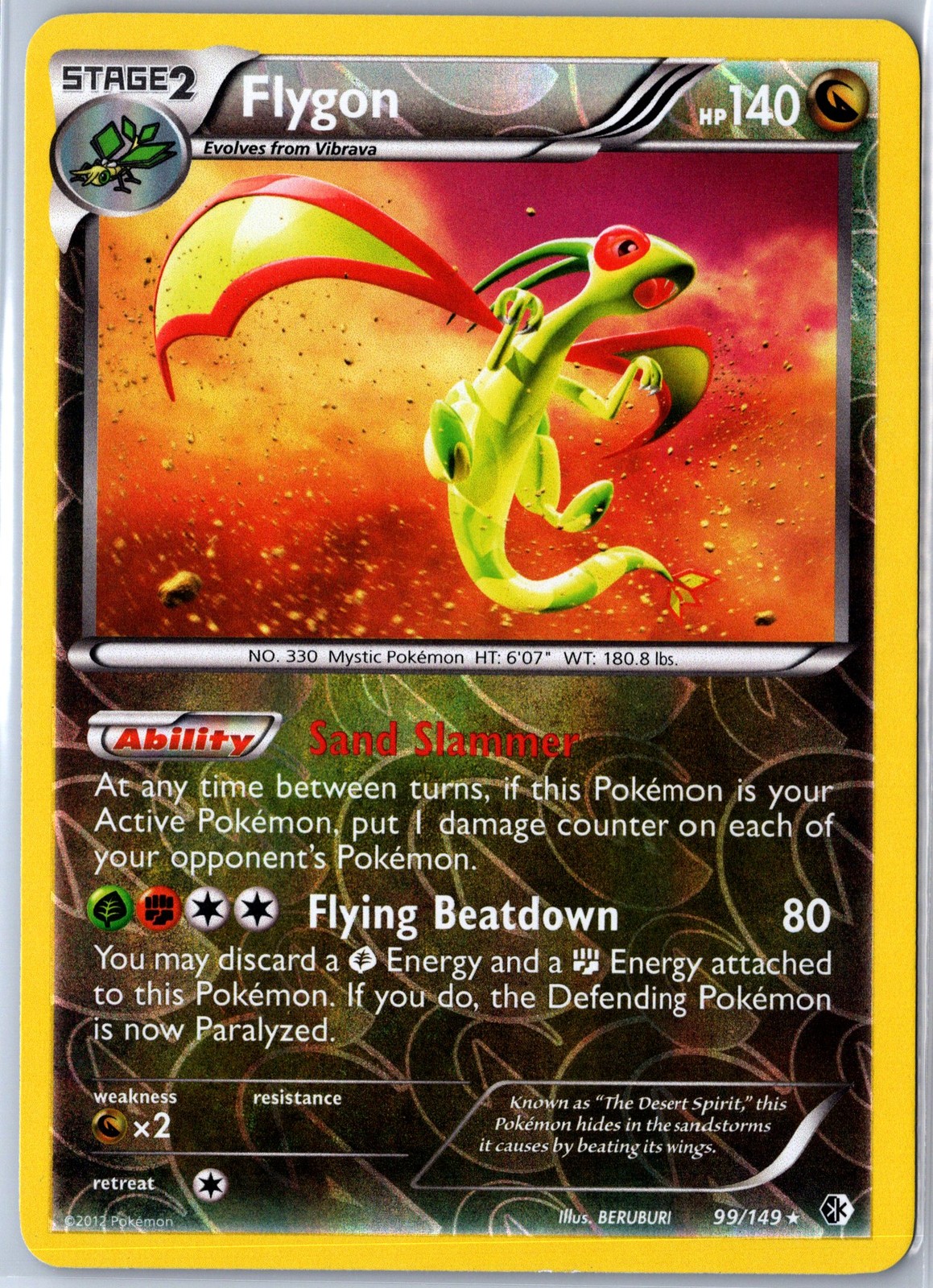 Boundaries Crossed #99/149 Flygon Reverse Holo - NM