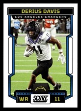 Derius Davis 2023 Score #364 Los Angeles Chargers ROOKIE Buy10get5FREE