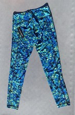 NWT SOMA Sport Yoga Pants Leggings Full Length Green Yellow Blue Black Small