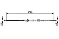 Bosch 1 987 482 448 Seilzug, Feststellbremse