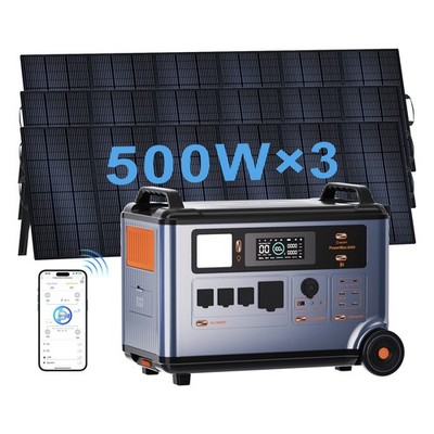Solargenerator PowerMax 6000 LiFePO4 OSCAL UPS Powerstation 3600Wh 6000W Battery