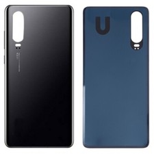 Battery Cover For Huawei P30 Black Glass Back