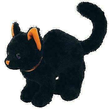 halloween cat beanie baby