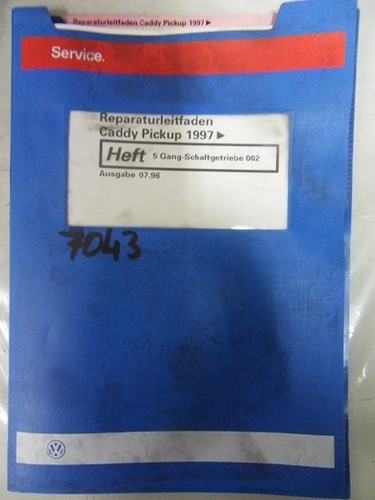Werkstattbuch Reparaturleitfaden VW Caddy Pickup 5 Gang-Schaltgetriebe 002 #7043