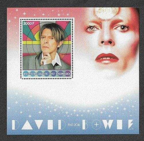 David Bowie-Rock Music mnh  stamp sheet-Congo 2017