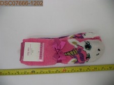 QTY  2 PAIRS: Skechers Girl's Cozy Socks, Size 9-3.5, Pink/Purple 193642903850
