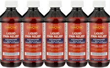 Gericare- Acetaminophen Liquid Pain Relief, Cherry Flavored, 16oz- 5 Pack