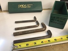 Lot Of 4 Large Allen Wrench In A PCGS 9”x3” Hard Plastic Box With Lid