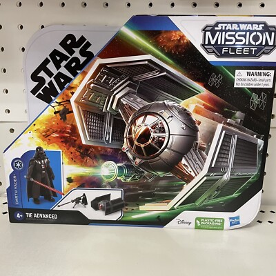 Star Wars Mission Fleet Stellar Class Darth Vader Tie Advanced & 2.5'' Figure