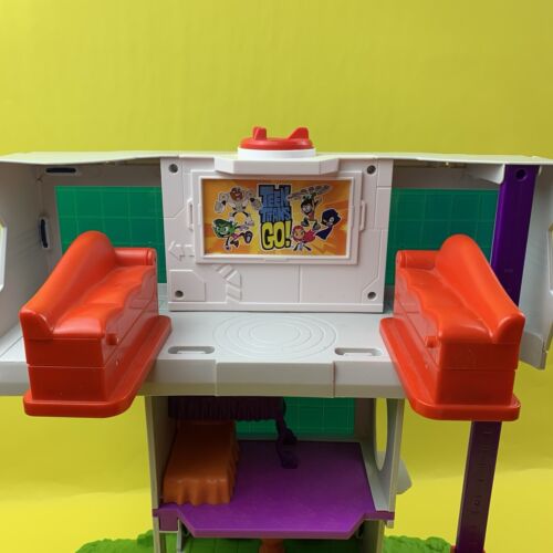 FISHER PRICE IMAGINEXT DC GO TEEN TITANS GO! T TOWER HOUSE PLAYSET FIGURES LOT - Picture 15 of 24