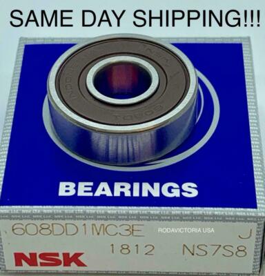 NSK 608VV C3 Deep Groove Bearing Miniature 8x22x7mm 608VV 608-2RS