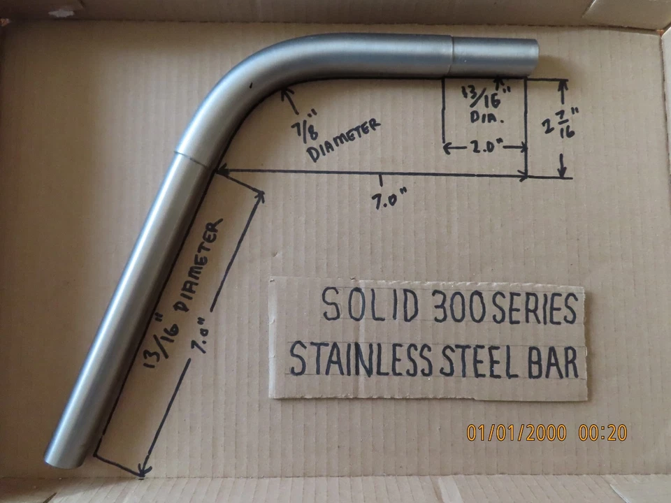 TIJA DE SILLÍN TRASERA TAPA 22,2 mHvy duty no se doblará/romperá HECHA EN EE. UU. se puede hacer personalizada Foto 3 de 4