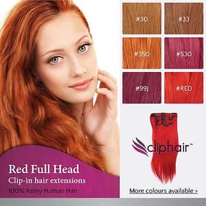 hair extensions red