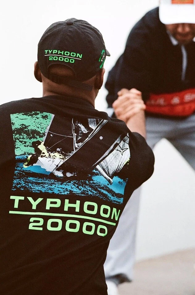 Rare PAUL & SHARK x LQQK STUDIO Black TYPHOON 20000 Ltd Ed T