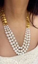 pearl jewellery  pearl set  pearl necklace set  real pearl necklace 