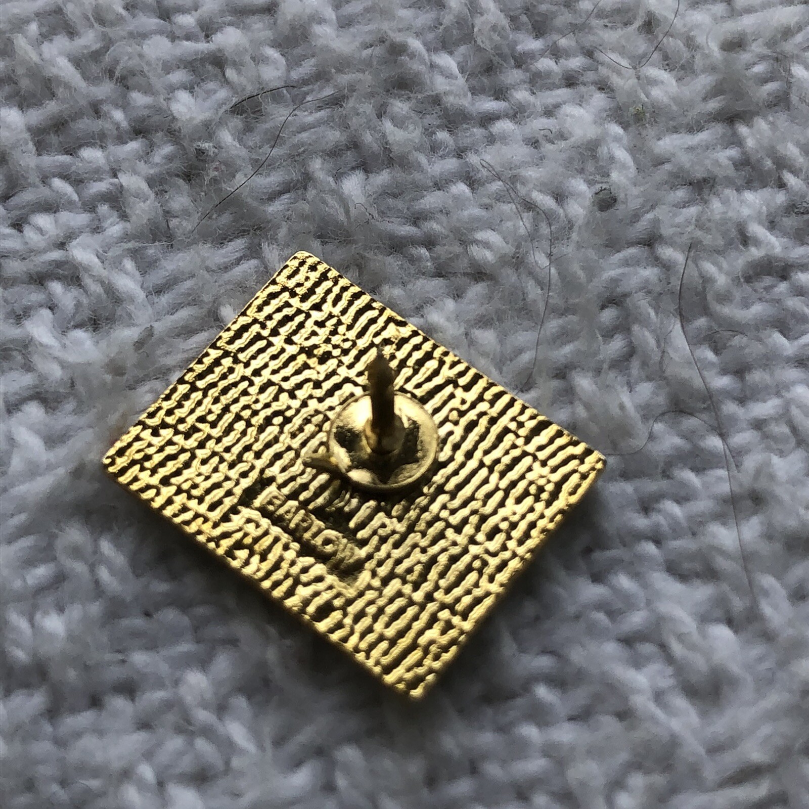 Rectangular Blue Pb Hexagonal Logo Lapel Pin Tie … - image 3