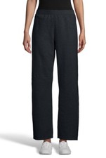 Hanes Comfortsoft EcoSmart Woman s Open Bottom Fleece Sweatpants. Black 2XL