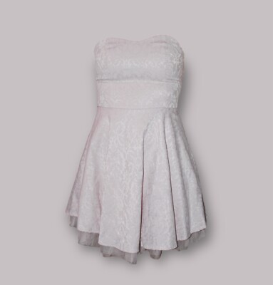 House Brand, Damen, Kleid, Gr. XS, Strapless, Ärmellos, Rosa Pink