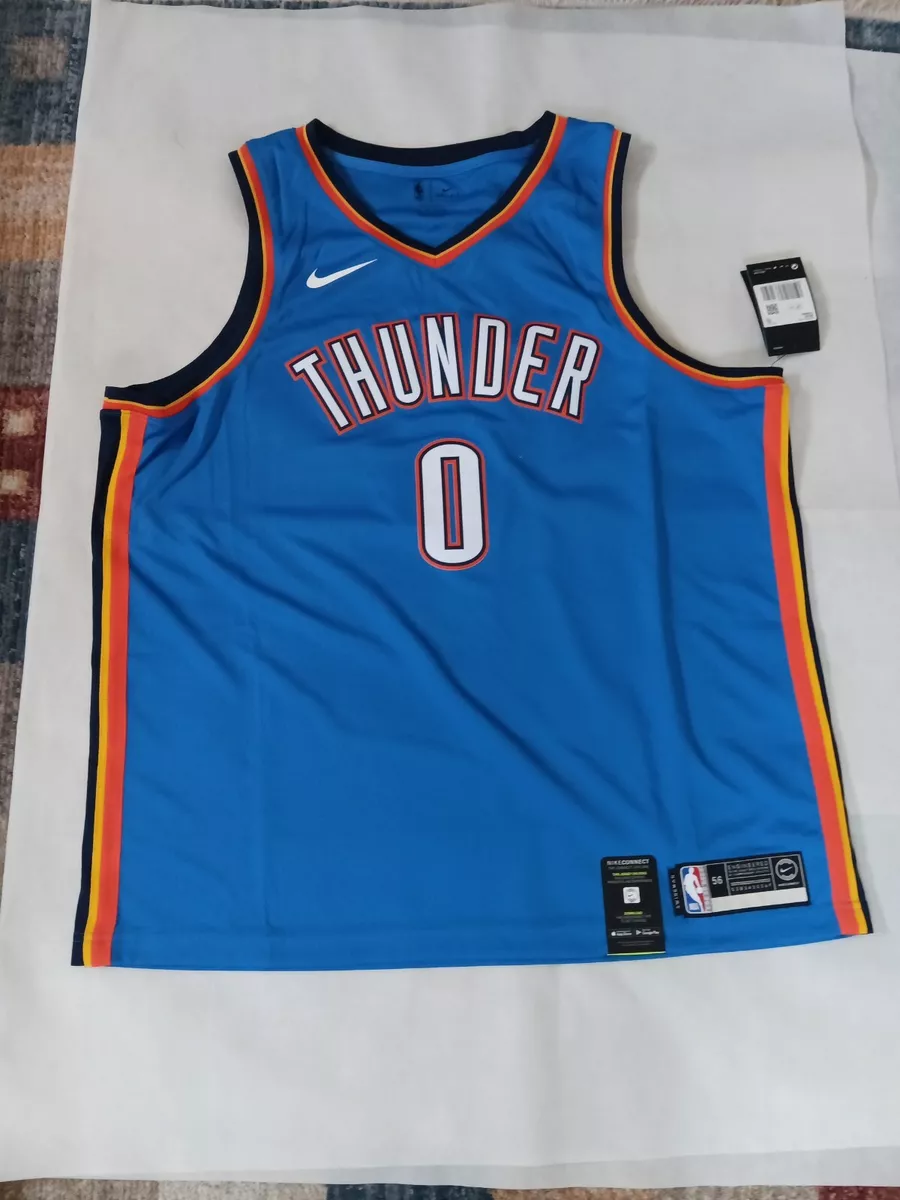 Men's Oklahoma City Thunder Russell Westbrook Nike White Swingman Jersey - Association Edition