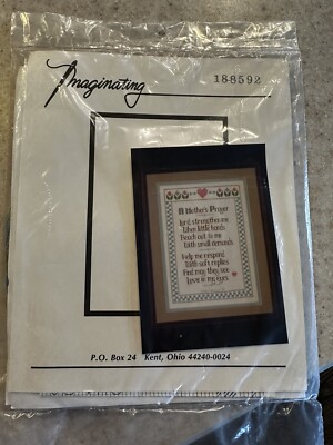 Counted Cross Stitch Kit 188592 Mom Embroidery Vintage Imaginating Mother Prayer