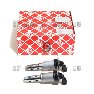 2PCS FEBI VANOS VVT Control Solenoid Valve for BMW 530i X3 X5 740i  07-13 N52