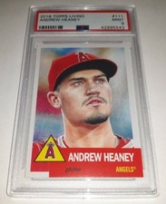 2018 Topps Living #111 Andrew Heaney Card Graded PSA 9 Mint
