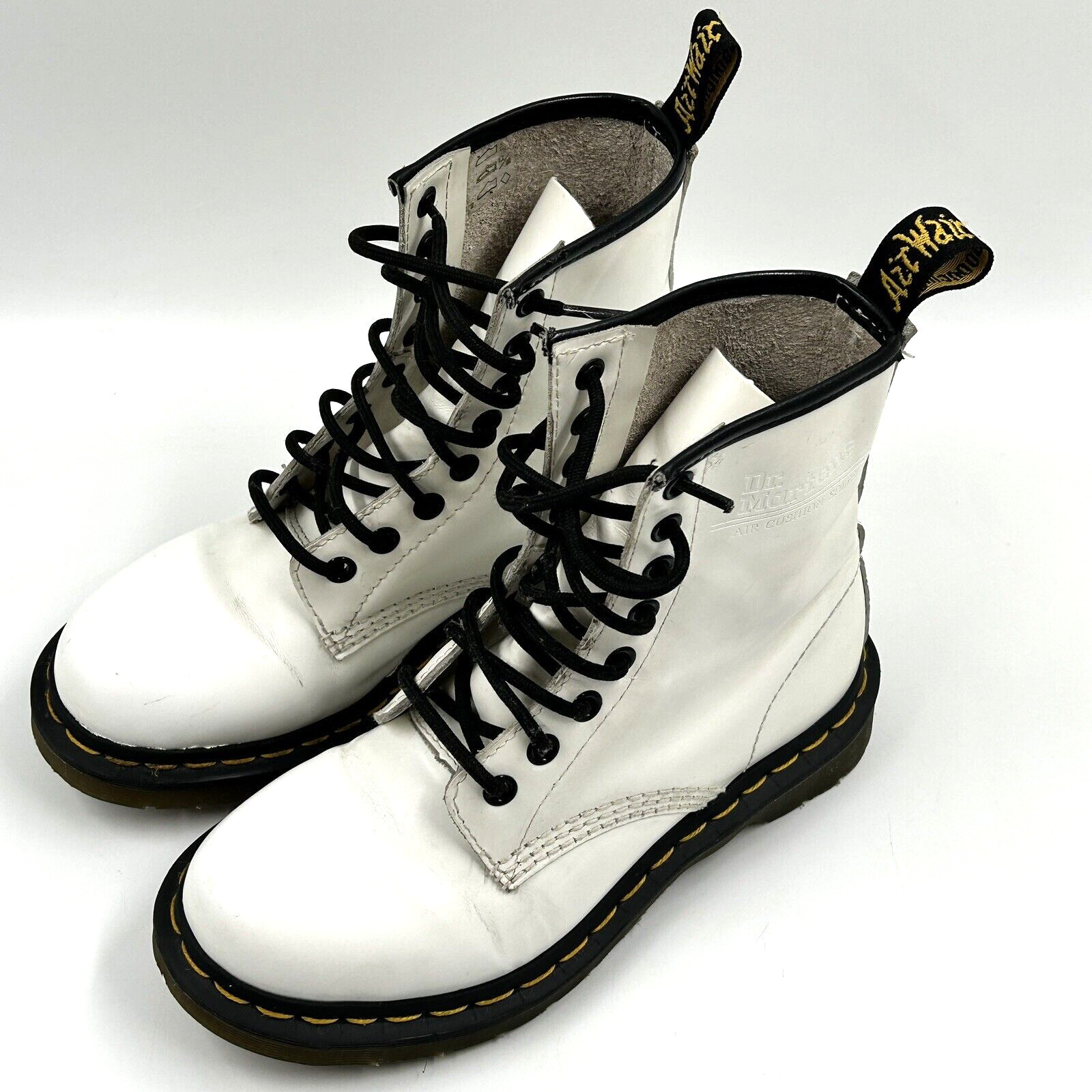 Doc Dr Martens Air Wair 11821 White Boots 8 Eyelet US Women’s Size 5 thumbnail 2