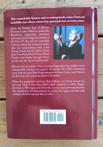 Janis Paige Memoir Reading Between The Lines HC 2020 Actress Hollywood Singer - Picture 5 of 5
