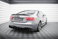 Diffusor Heck Ansatz FüR Audi S5 Coupe 8T Facelift Schwarz Hochglanz