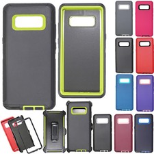 For Samsung Galaxy Note 8 Case Cover Shockproof Fits Otterbox Defender Belt Clip