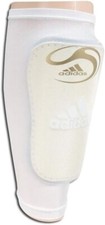 adidas Pro Lite Soccer Shin Guard, Metallic Gold/White, Size XL