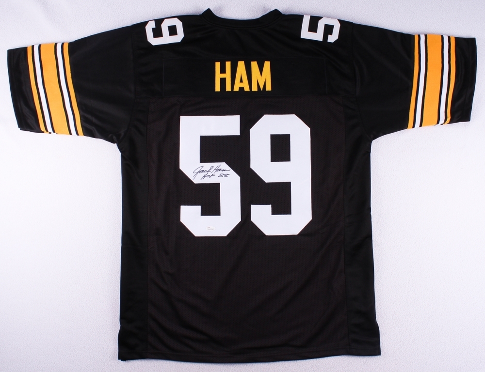 Jack Ham Autographed Signed Pittsburgh Steelers Jersey Inscribed "HOF 88" (JSA COA) L.B. 