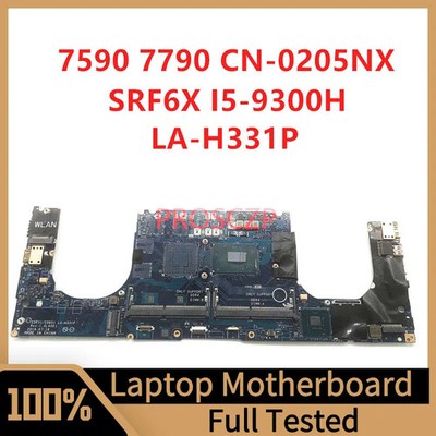 LA-H331P FOR DELL 7590 7790 Laptop Motherboard With SRF6X I5-9300H CPU