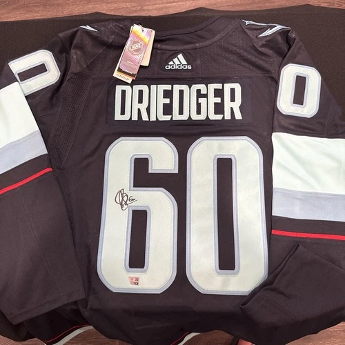 CHRIS DRIEDGER SIGNED SEATLE KRAKEN ADIDAS  HOCKEY JERSEY XL FANATICS HOLO-COA