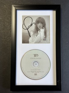 Taylor Swift Signed The Manuscript 8x13 Framed CD Display AUTO PSA