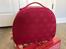 NEW Estee Lauder 2025 Holiday Collection Red Polka Dot Cosmetic Train Case ONLY