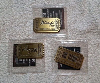 Ghost Patch Movie Ticket Challenge Coin Die Hard, Christmas Story, Wonderful Lif