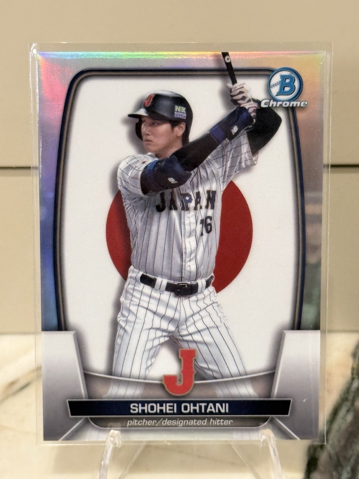 2023 Bowman Chrome - Wbc Flag Variation Shohei Ohtani #WBC-45 Refractor /499