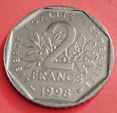** FRANCE- 2 Francs SEMEUSE 1998 ** - Photo 1/2