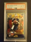 New ListingTopps Chrome 2003 Tom Brady #148 Weekly Wrap Up PSA 8 New England Patriots