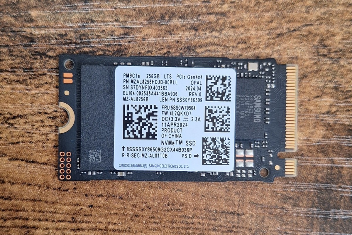 Samsung PM9C1a 256GB 2242 M.2 PCIe Gen4x4 NVMe SSD MZAL8256HDJD