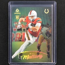 2023 Luminance NFL WILL MALLORY Rookie Vertical Gold /200 #169