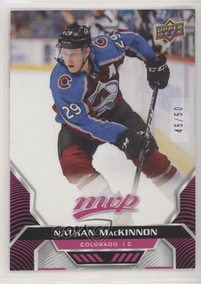 2020 Upper Deck MVP Magenta Leaderboard Achievements 45/50 Nathan MacKinnon x6g