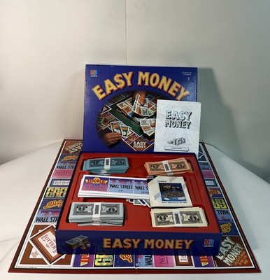 Easy Money Familien Brettspiel Millionen MB Spiele 1988 Vintage 100% vollständig